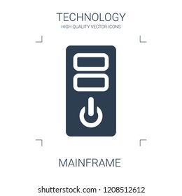 mainframe icon. high quality filled mainframe icon on white background. from technology collection flat trendy vector mainframe symbol. use for web and mobile