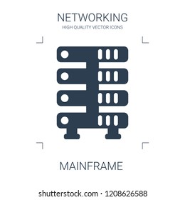 mainframe icon. high quality filled mainframe icon on white background. from networking collection flat trendy vector mainframe symbol. use for web and mobile