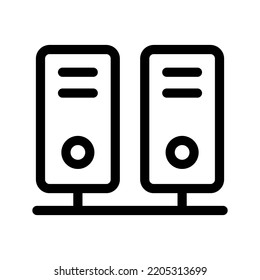 Mainframe Icon Vector Symbol Design Illustration