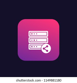 mainframe, server, shared hosting icon