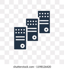 Mainframe vector icon isolated on transparent background, Mainframe transparency concept can be used web and mobile