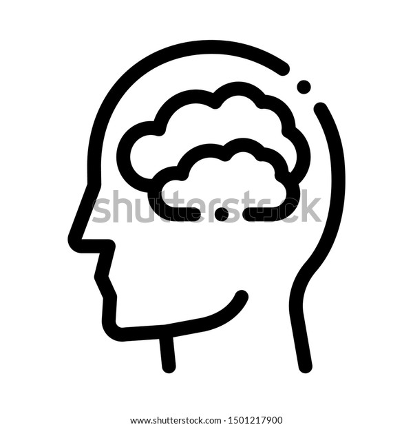 Mainly Cloudy Clouds Man Silhouette Mind Stock Image Download Now