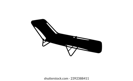 Mainstays Folding Adjustable Back Fabric Beach Lounger