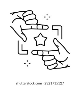 maintain focus line icon vector. maintain focus sign. isolated contour symbol black illustration