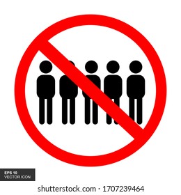 Maintain social distance, covid19 concept of social distance vector sign.