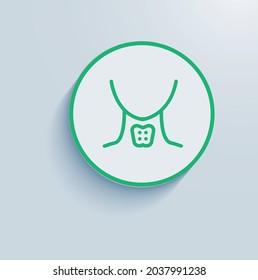 maintain thyroid icon vector design