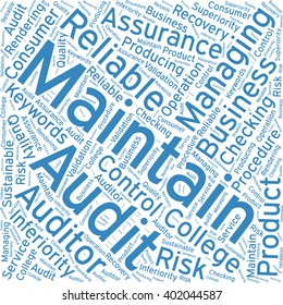 Maintain Word Cloud Art Background Stock Vector (Royalty Free ...