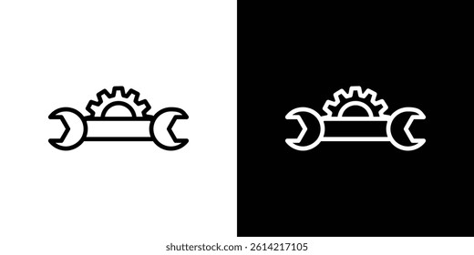 Maintainance icon outline collection for web design