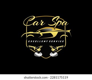 Maintained vehicle auto detailing logo
