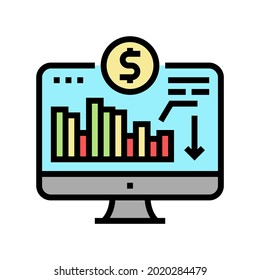 maintaining minimum required account balance color icon vector. maintaining minimum required account balance sign. isolated symbol illustration