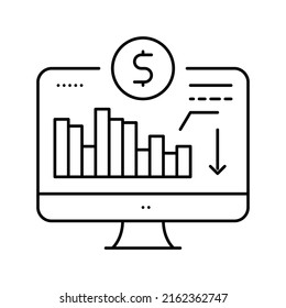 maintaining minimum required account balance line icon vector. maintaining minimum required account balance sign. isolated contour symbol black illustration