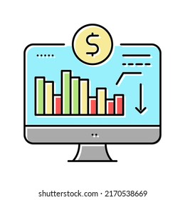 maintaining minimum required account balance color icon vector. maintaining minimum required account balance sign. isolated symbol illustration