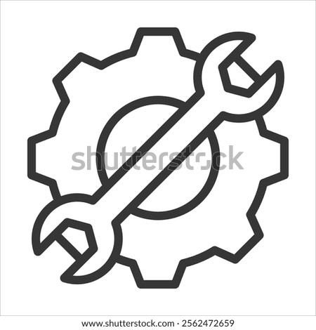 Maintaining Outline Icon Vector Illustration
