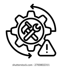 Maintenance Alert Icon Element For Design