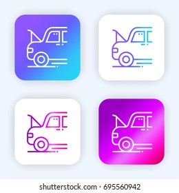 Maintenance bright purple and blue gradient app icon