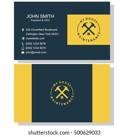 Maintenance business card