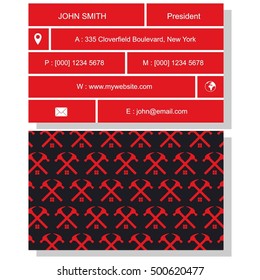 Maintenance business card design