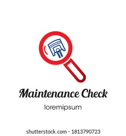 Maintenance Check logo or symbol template design