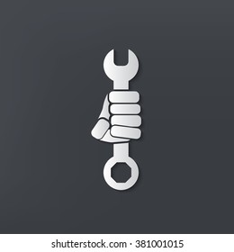 Maintenance design on clean background,vector