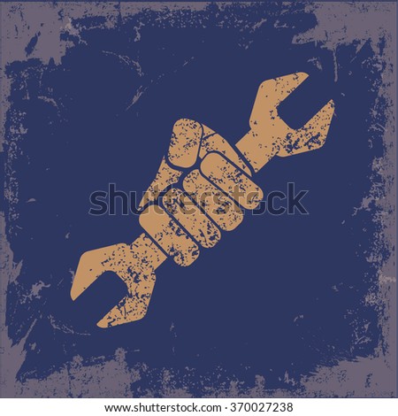 
Maintenance design on old background,grunge vector