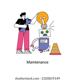 Maintenance Flat Style Design Vector illustration. Stock illustration