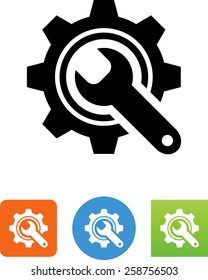 Maintenance / gear with wrench icon