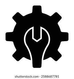 Maintenance Glyph Icon Design For Personal And Commercial Use