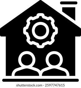 maintenance glyph icon illustration vector