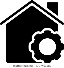 Vector de ilustración de icono de glifo de mantenimiento