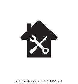 Maintenance house icon design isolated on white background