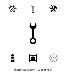 Maintenance icon. collection of 7 maintenance filled and outline icons such as luggage storage, wrench, worker. editable maintenance icons for web and mobile.