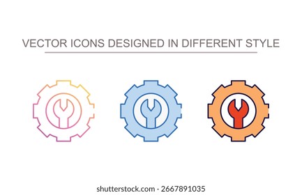 Maintenance icon design with white background stock illustration