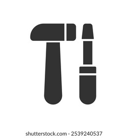 Maintenance Icon - Hammer And Wrench Tools Icon