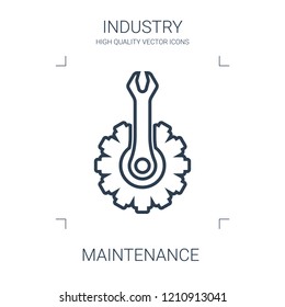 maintenance icon. high quality line maintenance icon on white background. from industry collection flat trendy vector maintenance symbol. use for web and mobile