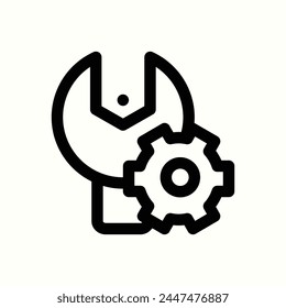 maintenance icon, isolated icon in light background, perfect for website, blog, logo, graphic design, social media, UI, mobile app