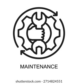 ícone de manutenção linha vetor ilustração