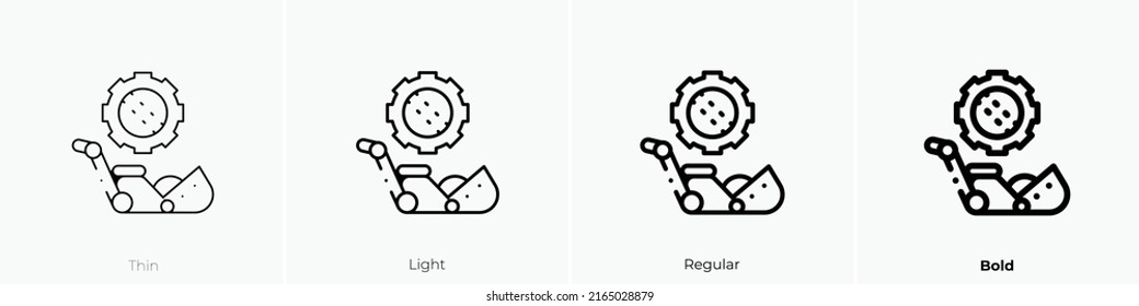 maintenance icon. Linear style sign isolated on white background. Vector illustration.