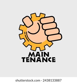 Icono de mantenimiento logo premium vector