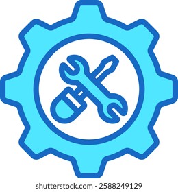 Maintenance Icon Outline Vector Illustration