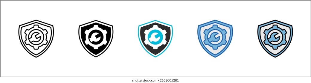 Wartungs-Symbolpaket - Multistyle-Illustration
