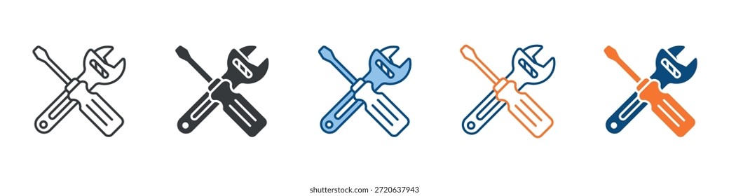 Maintenance Icon Set Multiple Style Collection
