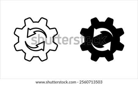 maintenance icon set, outline icons related to repair, vector illustration on white background