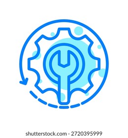 Maintenance Icon In Shape Vector Illustration