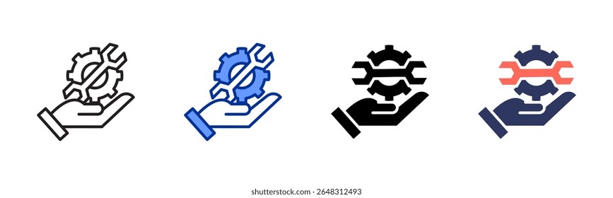 Maintenance icon sheet multiple style collection