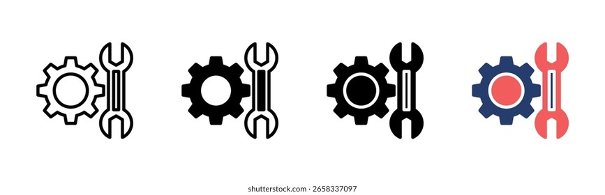 Maintenance icon sheet multiple style collection