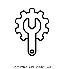 Icono de mantenimiento. inicio de sesión para concepto móvil y diseño web. ilustración vectorial