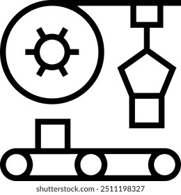 ícone manutenção. Design de estilo linear fino isolado em fundo branco