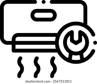 maintenance icon. Thin Linear Style Design Isolated On White Background