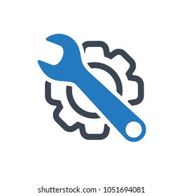 Maintenance icon. Tools Settings or Repair Icons
