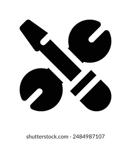 Wartungs-Symbol. Vektorgrafik-Glyphensymbol für Ihre Website, Ihr Handy, Ihre Präsentation und Ihr Logo-Design.